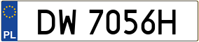 Truck License Plate
